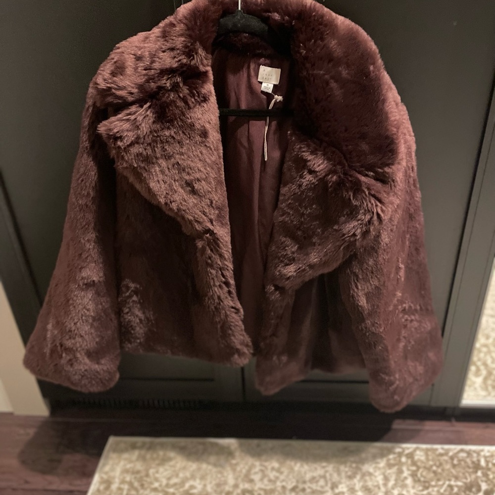Faux fur coat
